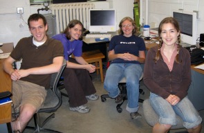 Young (far right) with her Purdue colleagues